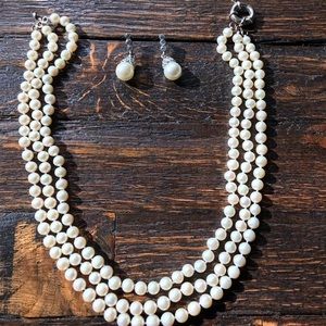 Necklace and earrings